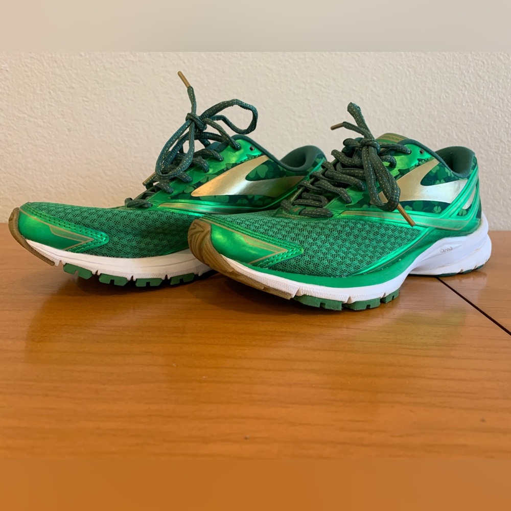 Brooks Launch 4 Lucky Green Women’s Size 6.5 St. Patricks Day Running Shoes